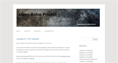 Desktop Screenshot of openastroproject.org