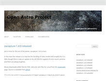 Tablet Screenshot of openastroproject.org